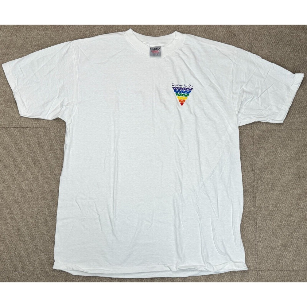 Oneita Power-T Together‎ As One Made In USA Single Stitch T-Shirt Size XL